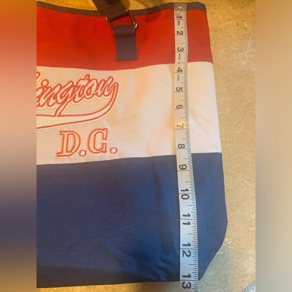 Washington DC tote canvas bag lined with inner pockets. NWOT - Picture 6 of 11